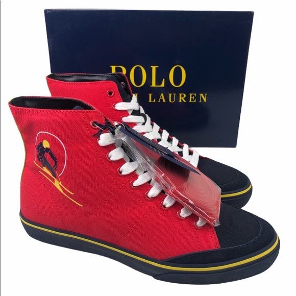 Top 74+ imagen polo ralph lauren high top sneakers Thptnganamst.edu.vn